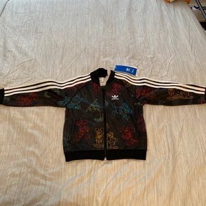 Adidas Disney Track Jacket and Track Pants, Mickey Mouse and Friends, 5T, Black
